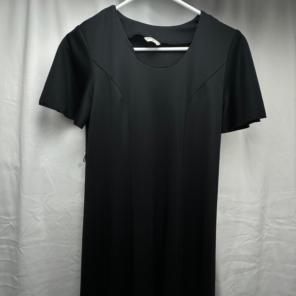 Formal Fashions Inc Maxi Gown Evening Black Short Sleeve Dress Thick‎ Hem